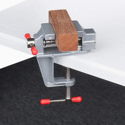 Mini Jeweler Table Clamp, Small Hobby Bench Vise for Woodworking and Metalworking Crafts