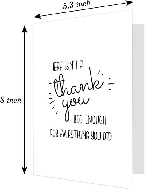 Humorous Thank You Card for Men and Women - Perfect for Teachers and Bosses