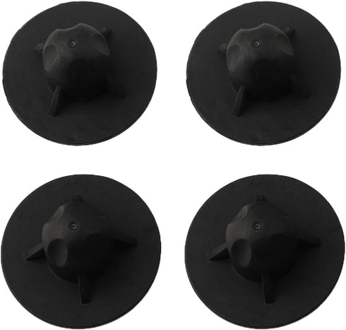 Linnkyfloa 4pcs Covers(16mm) Camping Chair Leg Caps Rubber Feet Protectors, Moon Chair Leg Covers, Folding Chair Foot