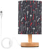 WEIYEKO Red Golf Glory Bedside Table Lamp with USB Port LED Nightstand Desk