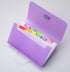 ESUPPORT 4 Pack Mini Accordion File Organizer, 13 Pockets Expanding File Folders for Storage of Invoice Cards, Coupons,