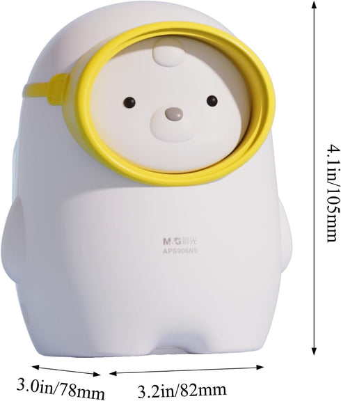 M&G Electric Pencil Sharpener, Portable Battery/USB Dual Power Operated Sharpener for Kids & Students
