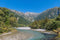 Lac et Soleil Japanese Landscape Postcard Photo by daikegoro Azusawa, Matsumoto City, Kamekaoki, Nagano Prefecture,