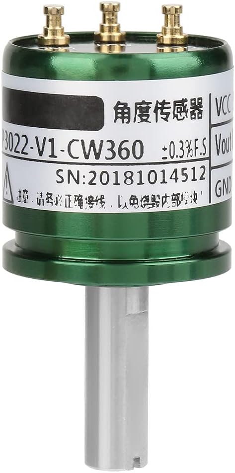 12-Bit Hall Angle Sensor, 0.088° Resolution, 360° Rotation, 0-5V Output, Durable Full-Circle Measurement