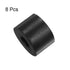 HARFINGTON 8pcs Black Neoprene Round Anti Vibration Isolation Pads, 1.2 Inch OD, 0.4 Inch ID, 0.8 Inch Thick Rubber