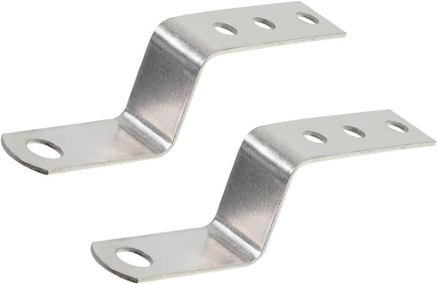 15PCS 3.2" 0.6" Geesatis Right Angle Z Shaped Corner Bracket with Mounting Screws for Furniture Shelf Iron X