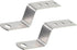 15PCS 3.2" 0.6" Geesatis Right Angle Z Shaped Corner Bracket with Mounting Screws for Furniture Shelf Iron X
