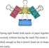 HAHIYO Large Binder Clips Paper Clamps 1.57 inches Width Heavy Duty Spring Steel 30 Pack for Home Office School