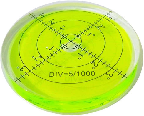Bubble Spirit Level, 66MM Degree Marked Surface Circular Level Measuring Tool
