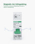 12V-110V DC Miniature Circuit Breaker, 125 Amp 1 Pole Battery Breaker Protector for Solar PV System and RV, DIN Rail