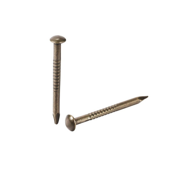 uxcell Small Tiny Hardware Nails, Carbon Steel 1.5X19mm for DIY Decorative Wooden Boxes, Bronze Tone, 200pcs