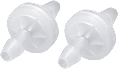 5 Pcs Check Valve Non Return Ozone Resistance PVDF Check Valve, 1/4 Inch (6mm) One-Way Check Valve for Fuel Gas Air Liquid