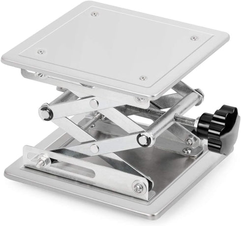 stonylab 8 inch x 8 inch Lab Scissors Jack, 200 x 200 mm Stainless Steel Laboratory Lift Stand Table, 15KG Support