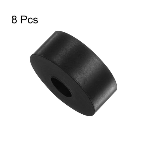 8pcs Rubber Spacer, 2 Inch OD, 0.8 Inch ID, 0.8 Inch Thick Neoprene Round Anti Vibration Isolation Pads, Black, for