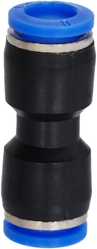 Straight Push Connectors, 12 X 4mm to 4mm Quick Release Pneumatic Connectors for Air Line Fittings (5/32, 2 Way)