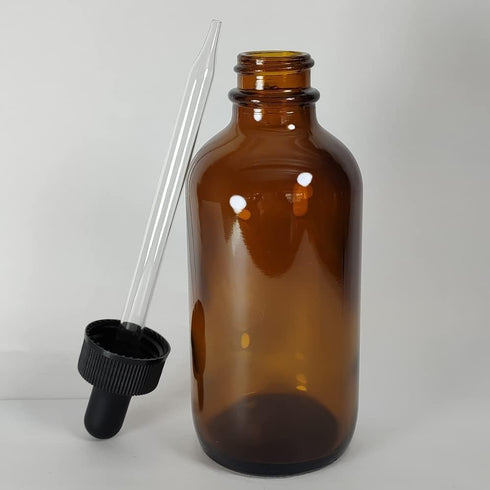 12Pack 4oz (120ml) Glass Dropper Bottle. Essential Oil Bottle With Glass Eye Droppers. For Lab Bottles, Alcohol Bottles And Sterilize Water Bottles (Amber)