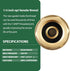 Yolass 8Pcs 1/4”NPT 360°Swivel Brass Rotary Coupler, 1/4”NPT Air Hose Fittings, Quick Connection Fittings