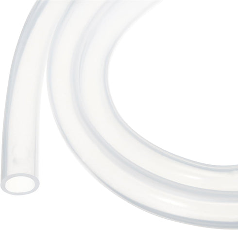 10ft Clear Silicone Tubing 10mm(3/8") ID x 13mm(1/2") OD, Pure Silicone Hoses for Pump Siphoning, Draining, Brewing