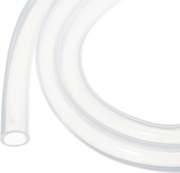 10ft Clear Silicone Tubing 10mm(3/8") ID x 13mm(1/2") OD, Pure Silicone Hoses for Pump Siphoning, Draining, Brewing