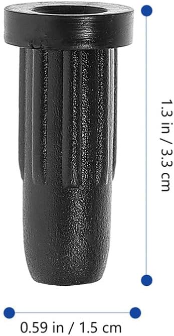 Tofficu 25pcs Caster Socket Sleeve, Plastic Round Inserts for Chair Wheel Socket Caps Replacement