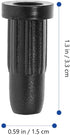Tofficu 25pcs Caster Socket Sleeve, Plastic Round Inserts for Chair Wheel Socket Caps Replacement