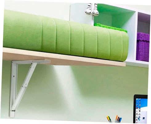 NUOBESTY Foldable Shelf Bracket Durable Steel Support for Wall Mounted Storage for Tables and Benches Easy to Fold