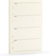Spiral Notebook Refill Weekly Planner Refill, Undated 6 Hole Insert Paper for Filofax, 45 sheets