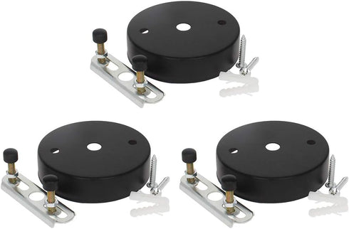 Othmro 3Pcs 3.1inch Ceiling Light Canopy Kit Vintage Chandelier Ceiling Plates Retro