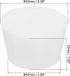 MECCANIXITY Silicone Rubber Tapered Plug 42mm to 53mm Solid Test Tubes Bungs Stopper White Translucent for Lab 6 Pieces