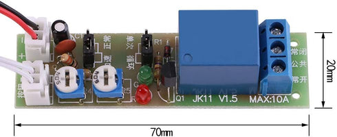 Adjustable Times Switch Module, DC 5V/12V/24V Delay On/Off Timer Delay Switch Module, 6 Types Optional
