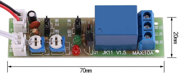Adjustable Times Switch Module, DC 5V/12V/24V Delay On/Off Timer Delay Switch Module, 6 Types Optional