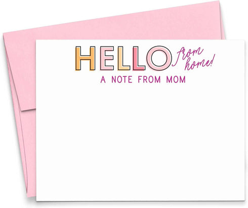 Notes From Mom and Dad Camp Stationary, Notes From Home Personalized Flat