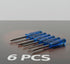 Gadgetime USA Set, Pack 6, 3 mm 2 mm 1.6 mm, Mini Screwdriver of Cross and Flat Tip Sizes Repair Tools with Anti-Slip