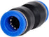 Straight Push Connectors, 12 X 4mm to 4mm Quick Release Pneumatic Connectors for Air Line Fittings (5/32, 2 Way)