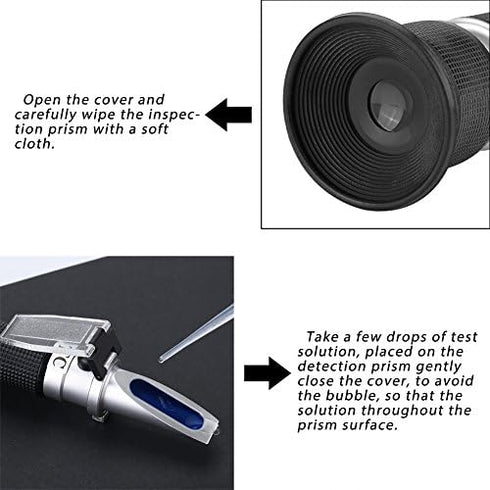 ViaGasaFamido Beekeeping Tools Honey Refractometer, 58-90% Sugar Content Meter for Honey and Maple Syrup