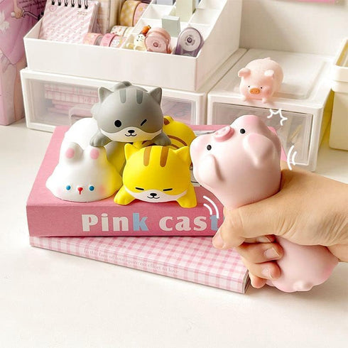 Cute Wrist Rest Support for Mouse Computer Arm Rest for Desk Ergonomic Kawaii Office Supplies Slow Rising PU Mouse Pad (Pink Pig)