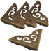 Corner Protector Edge, 4 Pcs Antique Metal Decorative Box Bumpers for Cabinet Jewelry Box Furniture Hardware