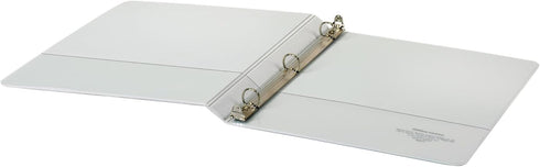 Office Depot Nonstick Round-Ring View Binder, 1/2in. Rings, 100% Recycled, White