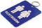 Lucky Line Unisex Restroom Pass Key Tag, Plastic with Split Key Ring, 1 Per Pack (53201)