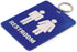 Lucky Line Unisex Restroom Pass Key Tag, Plastic with Split Key Ring, 1 Per Pack (53201)