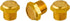 Quickun Pneumatic Muffler Silencer, 1/8” Male Thread Brass Air Exhaust Muffler (Pack of 3)