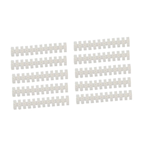 Terminal Strip 20pcs 12-Position 10a High-Toughness Plastic Brass Firmware Electrical Wire Terminal