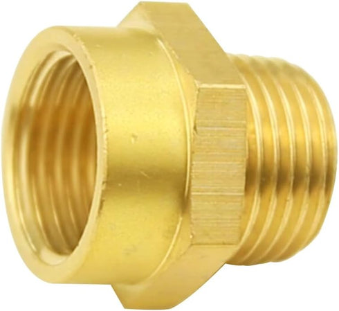 Joywayus 1/2" NPT Thread Female × 1/2" G Thread Male Brass Pipe Fitting Adapter