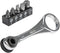 Klein Tools 65200 Ratchet Set, 5-Piece Mini Ratchet Set with Phillips, Slotted, and Adapter for Tight Spaces