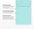 LUXPaper Coin Envelopes, Seafoam, 2 1/4-Inch x 3 1/2-Inch, 50-Count