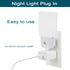 2 Pack LED Night Light with Dusk to Dawn Sensor - Cool White Illumination