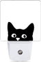 Black Cat Cute Dusk to Dawn Night Light, Auto Sensor Lamp Home