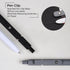 FIOVER Gel Pens, 6Pcs Fine Point Smooth Writing Pens, 0.5mm Black Gel Ink for Journaling Note Taking