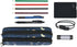 Blue Pencil Case for Boys Teen Girls Large Capacity Cute Rocket Origin's Space, School Supplies Accessory 2 Zippers Pouch, Pen Bags for Adults Women Office Organizers Soft Canvas Markers Box