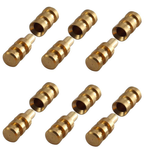 Pack of 15 Metal Table Pins, Dowels, Table Bolt Sleeve Connectors for Table Leaf Hardware